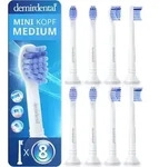 8er demirdental Mini Medium Aufsteckb&uuml;rsten f&uuml;r Philips Sonicare Proresults |...