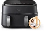 Philips Airfryer 9L Dual Basket, RapidAir, Digital, schwarz (NA351/00) - Schwarz