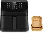 Hei&szlig;luftfritteuse Premium II Chef Edition, 6.2 Liter, Airfryer, 50 Papiereinleger