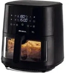 Ariete 4630S Air Fryer 9 L schwarz mit 8 vorinstallierten Programme, 3,5 kg