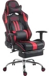TPFLiving Racing B&uuml;rostuhl Limitless mit Fu&szlig;ablage schwarz/rot - Schwarz/Rot