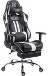 TPFLiving Racing B&uuml;rostuhl Limitless mit Fu&szlig;ablage schwarz/wei&szlig;