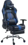 TPFLiving Racing B&uuml;rostuhl Limitless mit Fu&szlig;ablage schwarz/blau