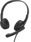 Hama PC-Office-Headset HS-P150 V2, Stereo, Schwarz - Schwarz