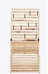 HOME DELUXE - Balkon-Sichtschutz - ORELIA - Ma&szlig;e 80 x 40 x 171 cm I Gartenbank