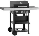 TAINO WABAYA 3+0 Gasgrill Grillwagen 3 Brenner Sear-Burner Schwarz Matt - Schwarz