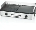 KLAMER Elektrogrill, antihaftbeschichtete und abnehmbare Duo-Platten, separate