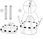 Reisenthel Bikebasket Textiltasche Fahrradkorb Klickfix black dots - Schwarz