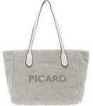 PICARD Schultertasche Knitwork Shopper Shark hellgrau - Grau