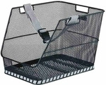 Basil Class, Hinten, Fahrradkorb, Rattan, Stahl, Schwarz, 5 kg, 310 mm - Schwarz