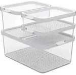 rotho K&uuml;hlschrank Organizer 4-tlg. CAUMA - Wei&szlig;