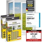 EASYmaxx Moskitonetz mit Magnetbefestigung - 150 x 130 cm - schwarz - 2er-Set -