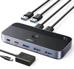UGREEN USB 3.0 Sharing Switch 2 In 4 Out - Schwarz