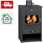 Kaminofen, Holzofen Prity K1 9.5 kW, BIMSCHV 2 - Schwarz