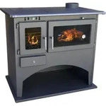 Kaminofen mit Backfach und Herdplatte 25071 Werkstattofen Viki 10,5 kW