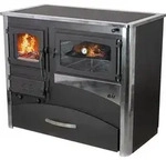 Kaminofen mit Backfach und Herdplatte ABC Concept 2 Air Rechts Mehrfachbelegung