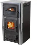Kaminofen mit Backfach und Herdplatte mit Glaskeramik ABC Concept 2 Air Mini