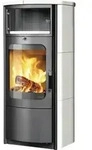Kaminofen Hark Opera-B Keramik creme-wei&szlig; 7 kW - Silber