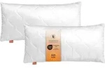 Kopfkissen 40 x 80 cm, 2er Set, Bettkissen, 100% Mikrofaser, f&uuml;r Allergiker