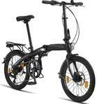 Licorne Bike Phoenix 2D, 20 Zoll Aluminium-Faltrad-Klapprad, Scheibenbremse,