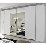 RAUCH A9L41_081L Schwebet&uuml;renschrank, 4-trg. mit Spiegel Kronach in Weiss -...