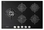 De'Longhi NSL 575D NCM Schwarz Einbaukochfeld 75 cm Gas 5 Brenner - Schwarz