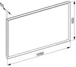 KEUCO ROYAL LUMOS Lichtspiegel einstellbare Lichtfarbe, 1050x650mm, mit