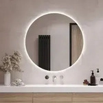 LED Badspiegel Badezimmerspiegel mit Beleuchtung Rundspiegel - Rund &Oslash;40 cm -