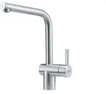 Franke Atlas Neo, Ziehen, Edelstahl, Hebelgriffe, Einzelbild, Typ L, Keramik - Silber
