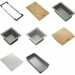 Franke 112.0655.489, Organizer-Set, Bambus, Grau, Silikon, Bambus, Polypropylen (PP),