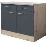 Flex Well Unterschrank mit Schublade und Dreht&uuml;r Tiago BxTxH 100 x 60 x 85 cm