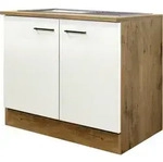 Flex Well Sp&uuml;lenschrank inkl Sp&uuml;le Vintea BxTxH 100 x 60 x 85 cm...