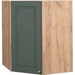Eckh&auml;ngeschrank Vicco Fame-Line Gr&uuml;n-Gold Landhaus 57 cm, Model 38400 - Gr&uuml;n/Braun