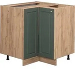 Eckunterschrank Vicco Fame-Line Gr&uuml;n-Gold Landhaus 80.5 cm ohne Arbeitsplatte, Model