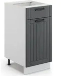 K&uuml;chenunterschrank Vicco Fame-Line Anthrazit Landhaus 40 cm ohne Arbeitsplatte,