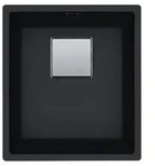 Franke Unterbausp&uuml;le Kubus 2 KNG 110-37 Fragranit+ Black Matt - Schwarz