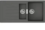 Hansgrohe S52 S520-F530 Einbausp&uuml;le mit automatischer Ablaufgarnitur Steingrau -