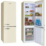 Amica KGCR 387 101 B Kühl-Gefrier-Kombination LED 244 L Retro beige - Beige Amica KGCR 387 101 B Kühl-Gefrier-Kombination LED 244 L Retro beige - Beige