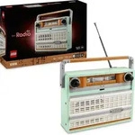 LEGO Icons Retro-Kofferradio, Musik-Bauset f&uuml;r erwachsene Fans von Retro-Radios,