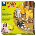 Staedtler Set Mod.masse Fimo kids F&P Cat - Grau