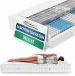 AM Qualit&auml;tsmatratzen | 3D Deluxe 7-Zonen Taschenfederkernmatratze | 90x200 cm | H4