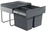 Hailo Tandem Abfallsammler 3644901 18+12 Liter f&uuml;r Schr&auml;nke ab 50 cm -