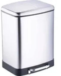 Dirt Devil Dirt Devil Tretm&uuml;lleimer 12 Liter - Abfalleimer Badezimmer - Edelstahl -