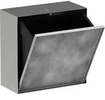 hansgrohe XtraStoris Rock Einbau Abfalleimer mit befliesbarer T&uuml;r 300/300/140,