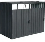 HOME DELUXE - M&uuml;lltonnenbox CUBO - Platz f&uuml;r 2 x 240 Liter M&uuml;lltonnen, Farbe: