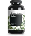 natural elements Kalium &ndash; 240 Kapseln 800 mg Kalium aus Kaliumcitrat/Tagesdosis &ndash;