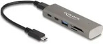 Delock 3 Port USB 10 Gbps Hub inklusive SD und Micro SD Card Reader mit USB Type-C