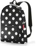 reisenthel mini maxi rucksack, faltbar, Einkaufstasche, Backpack, Dots White, 14 L,