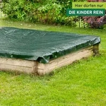 Sandkasten Abdeckplane mit Kordel 1,4x1,4m - Gr&uuml;n