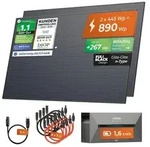 Solarway&reg;️ 920Wp / 800W Balkonkraftwerk mit 1,6 kWh Speicher komplett...